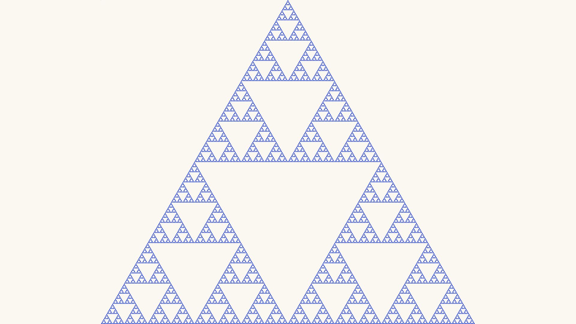 Waiting for your Sierpiński triangle